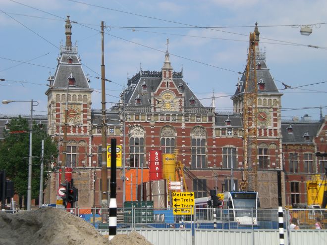 Bahnhofsgebude Amsterdam Centraal