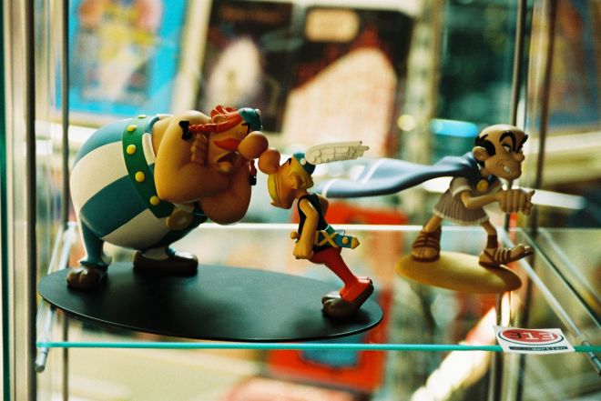 Limitierte Figuren von Leblon: Asterix und Obelix streiten, Tullius Destructivus