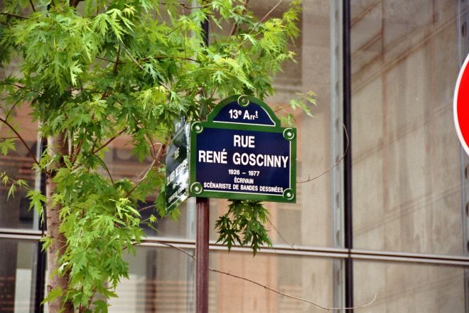 Rue René Goscinny - auf (fast) keinem Stadtplan zu finden