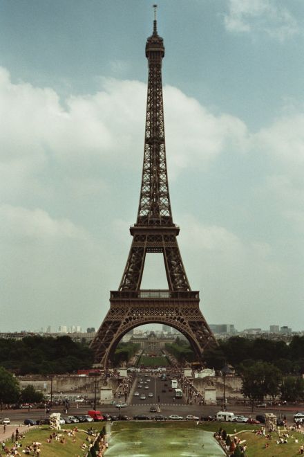 Blick vom Trocadéro auf den Eiffelturm